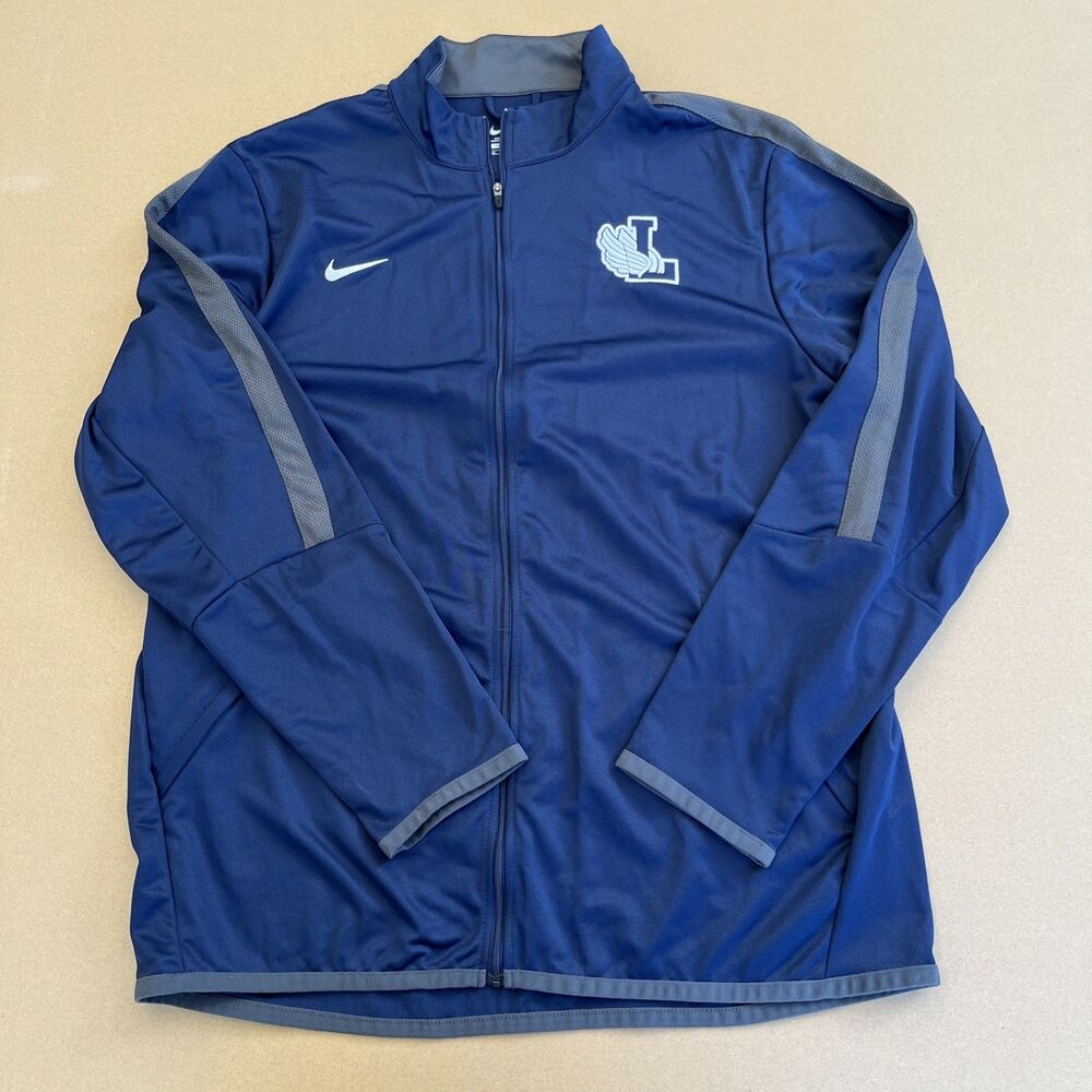 LMU Loyola Marymount Nike Track Tennis Jacket Men's Xl Navy w Gray
